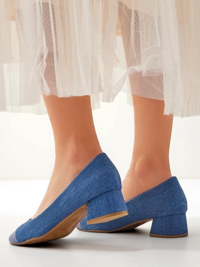 Royalfashion Damen Pumps mit niedrigem Absatz Penolle