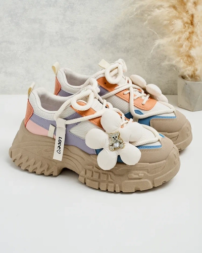 Royalfashion Damen Plateau Turnschuhe Bereya