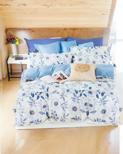 Royalfashion Blumenbettwäsche 160x200 3er Set