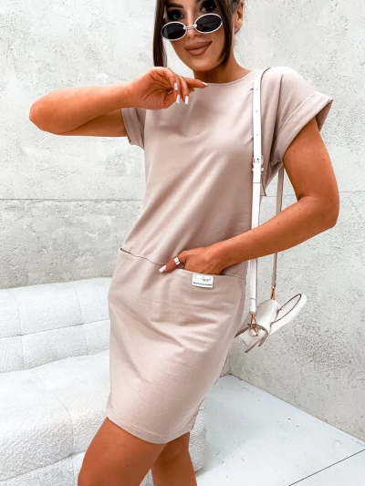 Royalfashion Damen Baumwollkleid Stoff