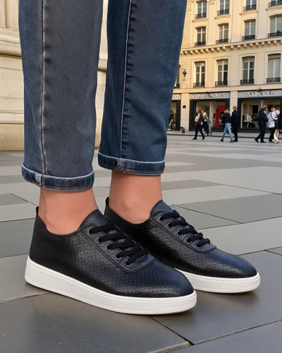 Royalfashion Damen perforierte Sportschuhe Pumbes