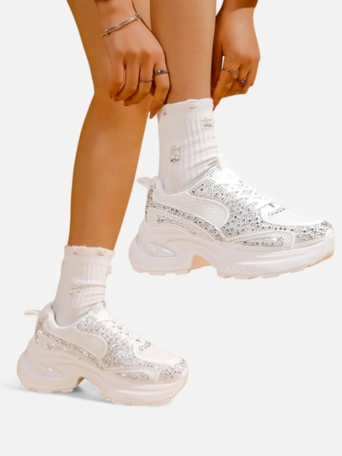 Royalfashion Жіночі спортивні кросівки з стразами Bloss