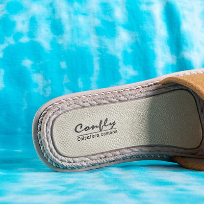 Коричневі жіночі шльопанці Ysia