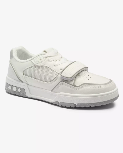 Sportliche Damen-Sneakers in weiß-grauer Farbe Xirrat- Footwear