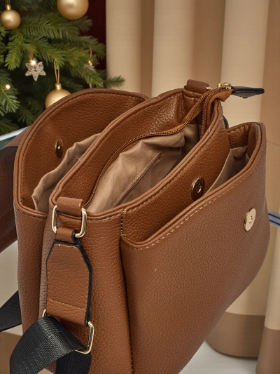Kleine Damenhandtasche aus Öko-Leder Violes