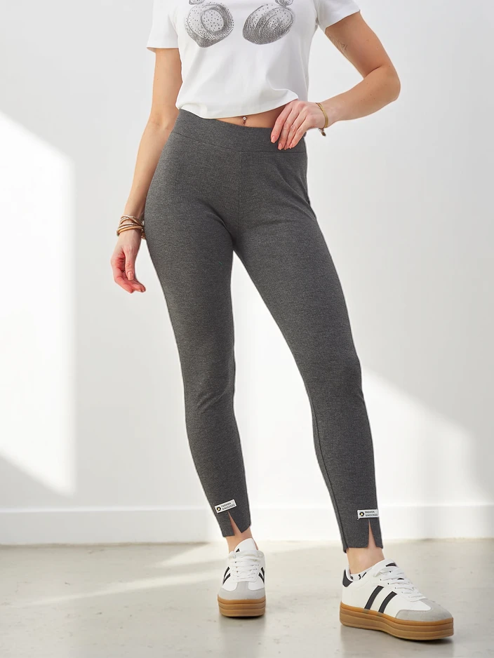 Royalfashion Damen Ripp-Cotton Leggings