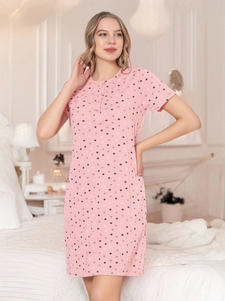 Royalfashion Women's polka dot nightshirt