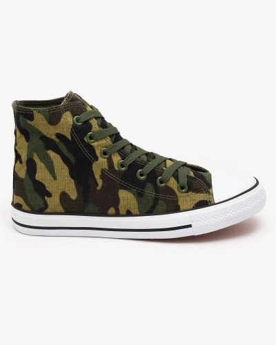 Grüne Herren-Sneaker mit Moro-Muster Adoisso - Footwear