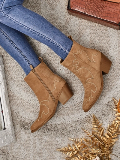 Velvet Ash Damen Cowboystiefel – mit Absatz