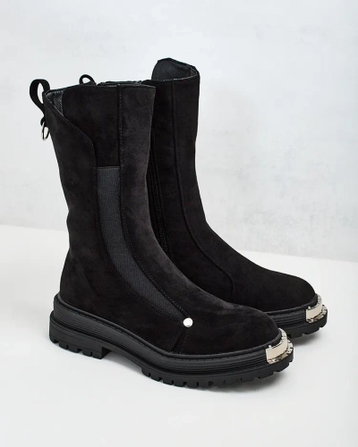 Royalfashion Damenstiefel aus Öko-Wildleder Homni