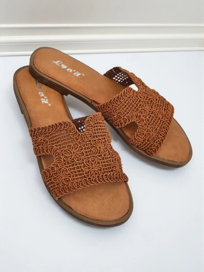 Rpyalfashion Damen Pantoletten mit Zierriemen Braida