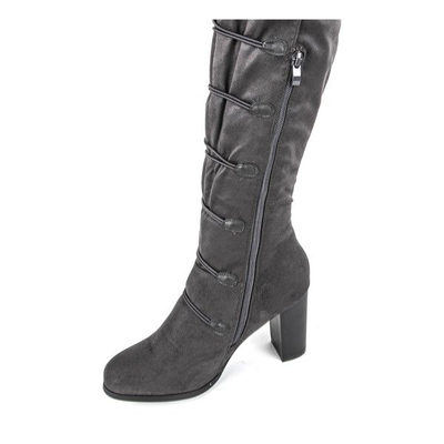 Graue Stiefel auf einem hohen Pfosten Lovana - Footwear