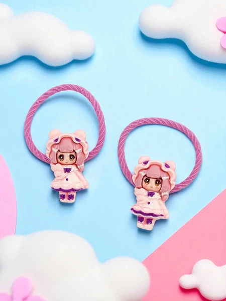 Bambina Rosetta Haargummis mit Puppenmotiv