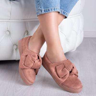 Rosa Slip-On mit Karisa-Schleife - Schuhe 1