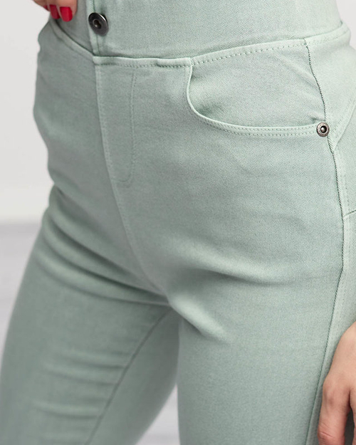 Жіночі зелені трегінги- Одяг