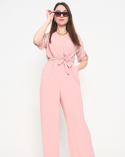 Royalfashion Rosa langer Damenoverall