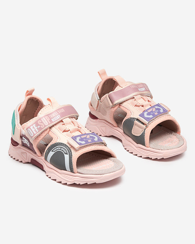 Rosa Kindersandalen mit Klettverschluss Wukapi - Schuhe