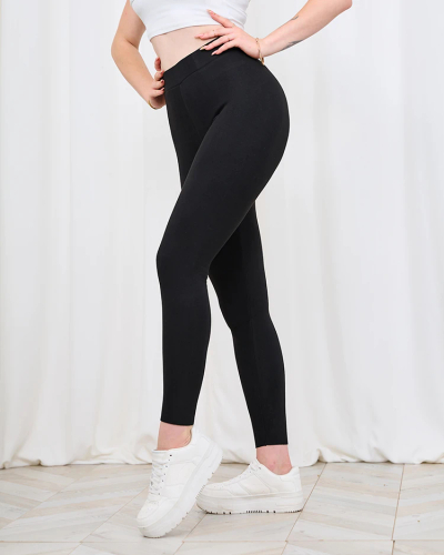 Royalfashion Schwarze isolierte Damen-Leggings