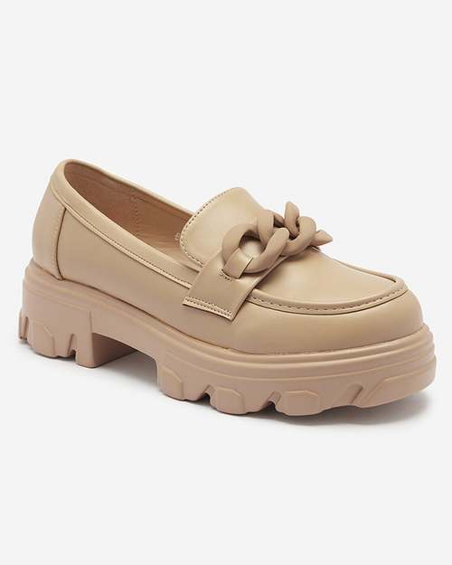 Жіночі мокасини світло-коричневого кольору Aromg- Footwear