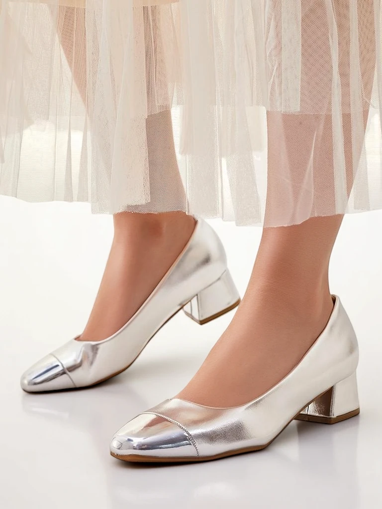 Royalfashion Damen Pumps mit niedrigem Absatz Penolle