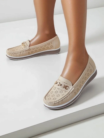 Royalfashion Damen perforierte Mokassins Cerro