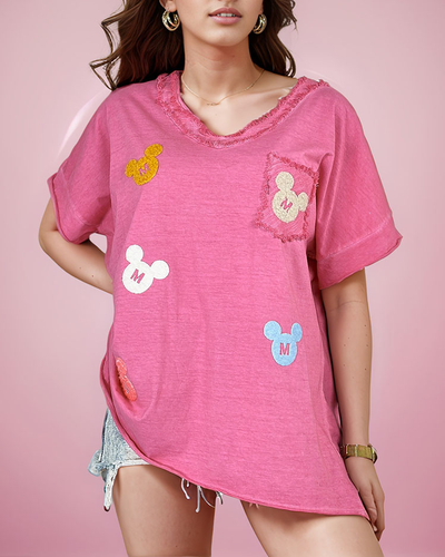 Royalfashion Damen-T-Shirt mit Patches