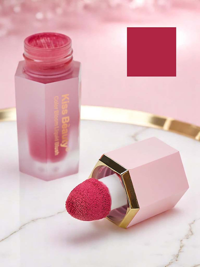 Kiss Beauty Liquid Blush mit Schwamm in der Farbe Orchid