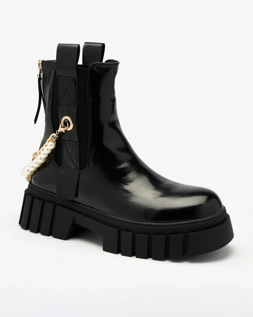 Royalfashion Чорні жіночі черевики Zifosca