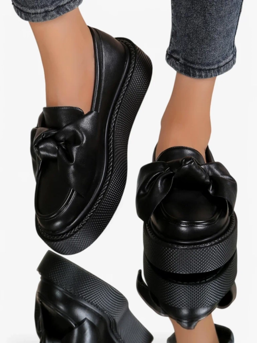 Royalfashion Елегантні жіночі мокасини з бантиком Ortto