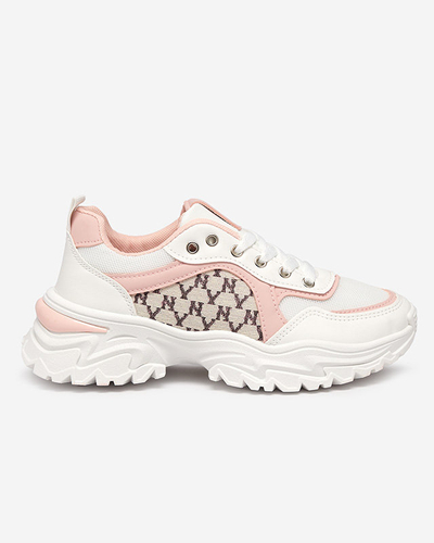Damen-Sportsneaker in Weiß und Rosa Umikatu - Footwear