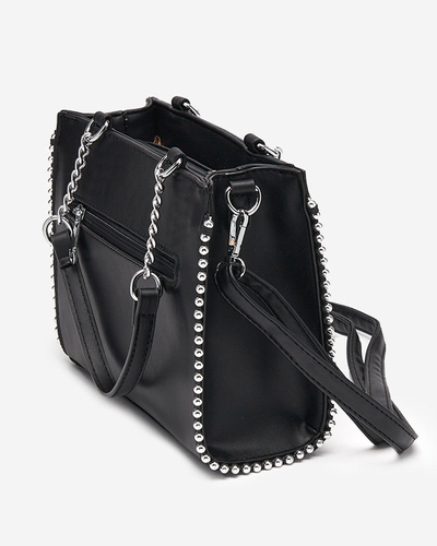 Kleine Damenhandtasche mit gewebtem Einsatz - Accessoires