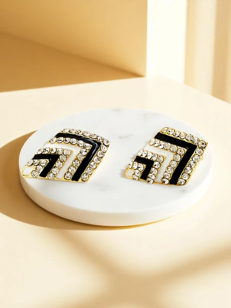 Royalfashion Damen-Clip-Ohrringe mit Zirkonia