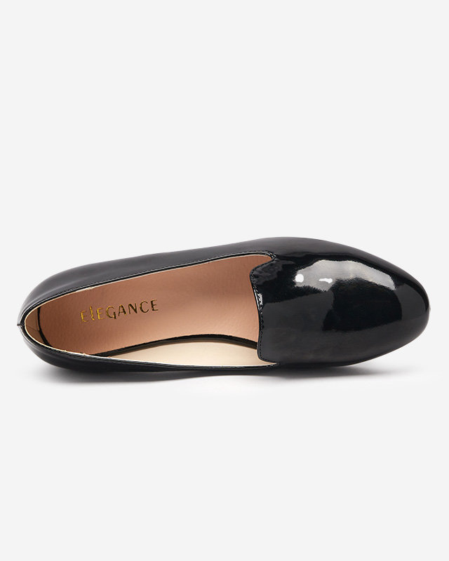 Schwarz lackierte Damen-Slipper Svieco - Schuhe