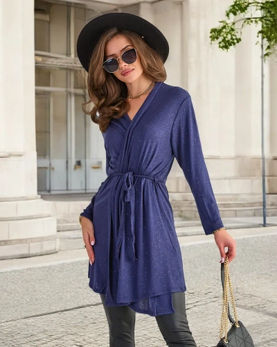 Damen Strickjacke marineblau - Kleidung