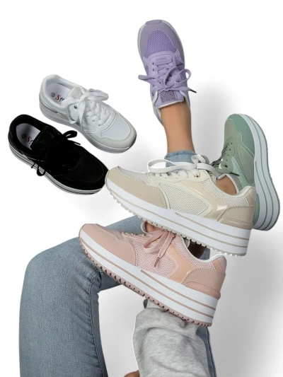 Royalfashion Damen Sport Platform Sneakers Revided