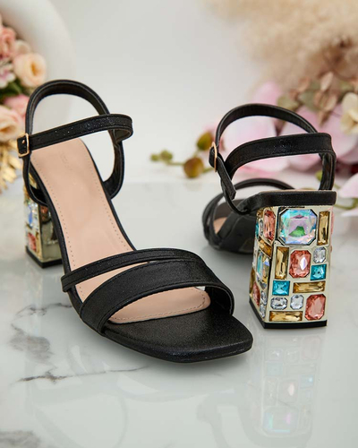 Royalfashion Damen Solepte Strass-Sandalen