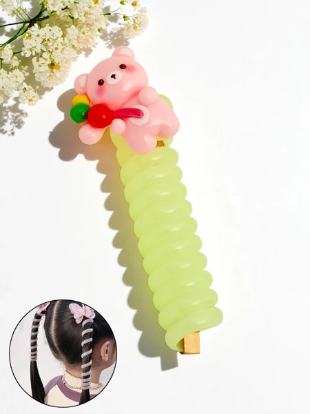 Royalfashion Haargummi Spirale mit Teddy-Bär Teddy Twist