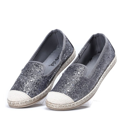 Seans graue Glitzer-Espadrilles - Schuhe