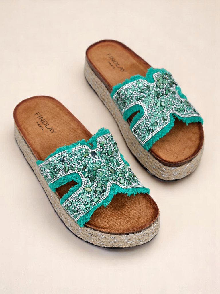 Royalfashion Damensandalen mit Candy Candy Dekorationen