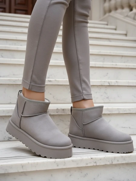 Royalfashion Kurze Damen Schneestiefel a'la Fofio