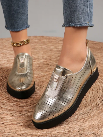 Royalfashion Damen Slip-On Belüftete Schuhe Goffies