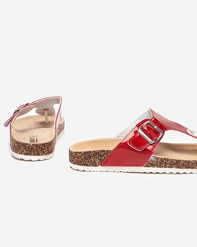 Червоні жіночі шльопанці Елоці - Взуття