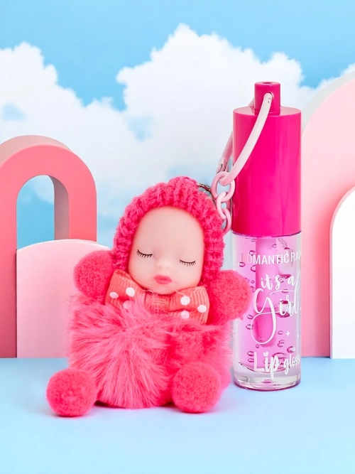 Блиск для губ для дітей з лялькою Фуксія