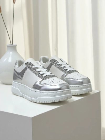 Royalfashion Damen-Sneaker mit Glitzer Qisofi