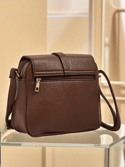 Royalfashion Vielseitige quadratische Tasche aus Öko-Leder