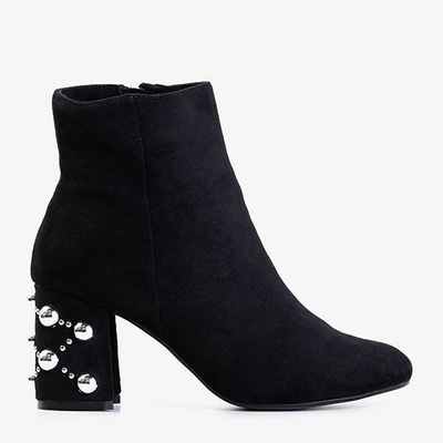 Schwarze Stiefeletten von mit dekorativem Absatz Rio Verde - Schuhe