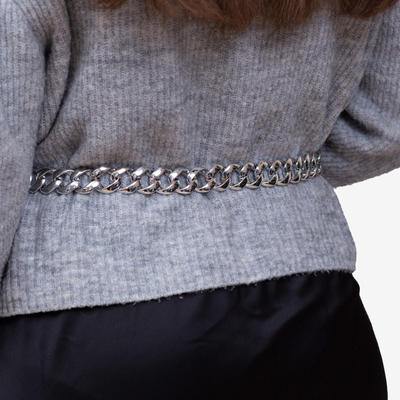 Silberner Ziergürtel - Kette - Accessoires