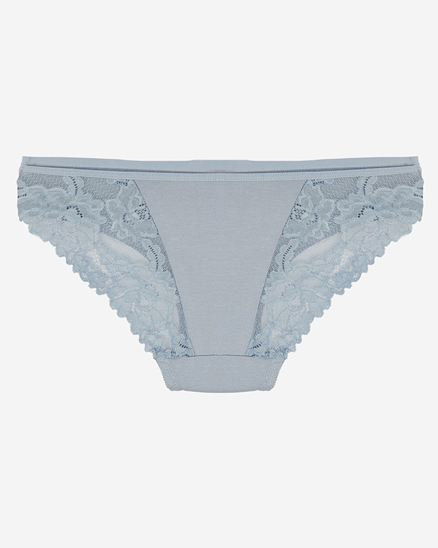 Höschen aus blauer Spitze für Damen - Unterwäsche