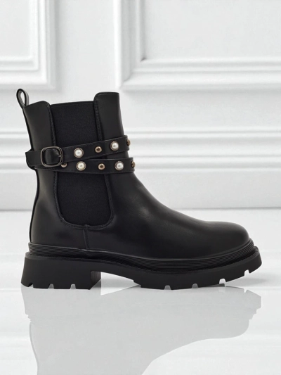 Höhere Damenstiefeletten aus Öko-Leder Pearl Mist