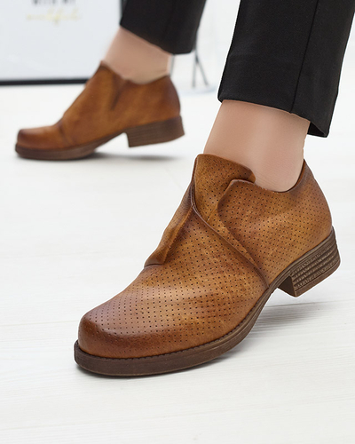 Camel Halbstiefel aus Öko-Leder Ilioppa- Footwear